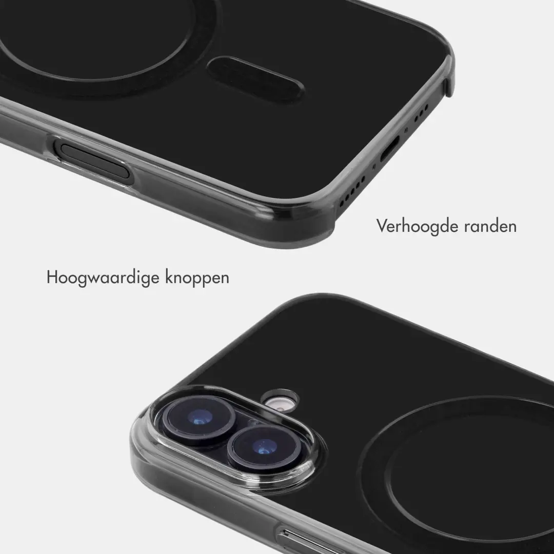 Accezz Lite Backcover iPhone 16 MagSafe - Smokey Clear - afbeelding 5 van 6