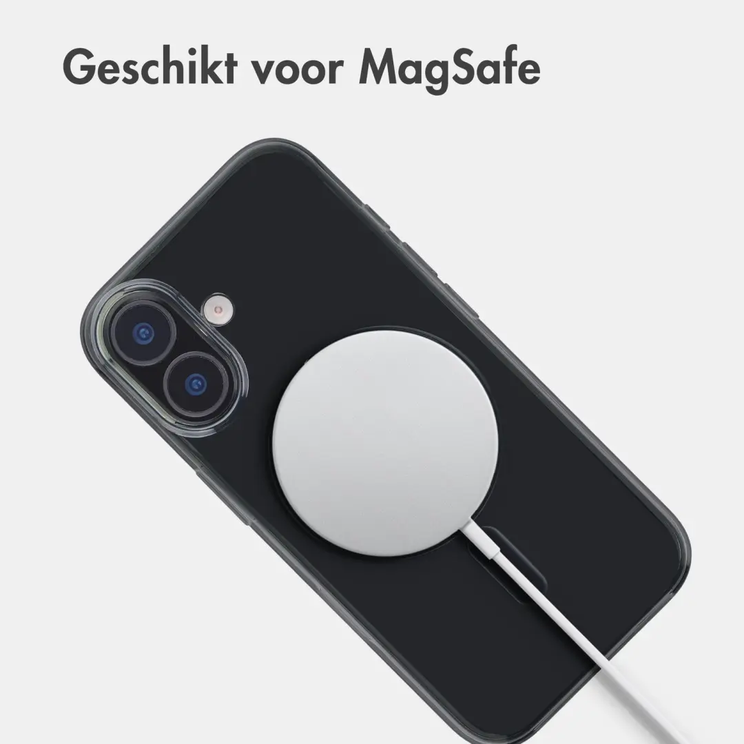 Accezz Lite Backcover iPhone 16 MagSafe - Smokey Clear - afbeelding 3 van 6