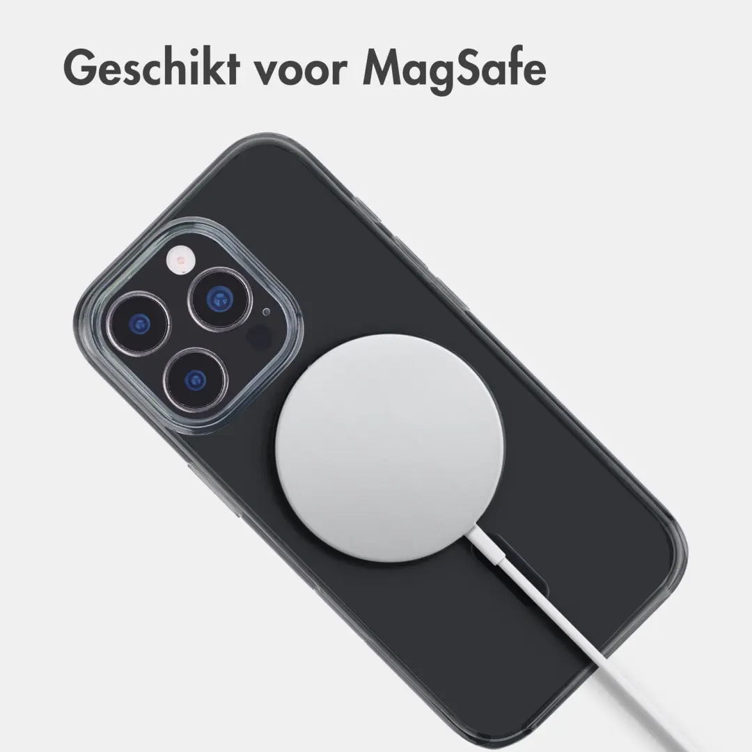 Accezz Lite Backcover iPhone 16 Pro MagSafe - Smokey Clear - afbeelding 3 van 6