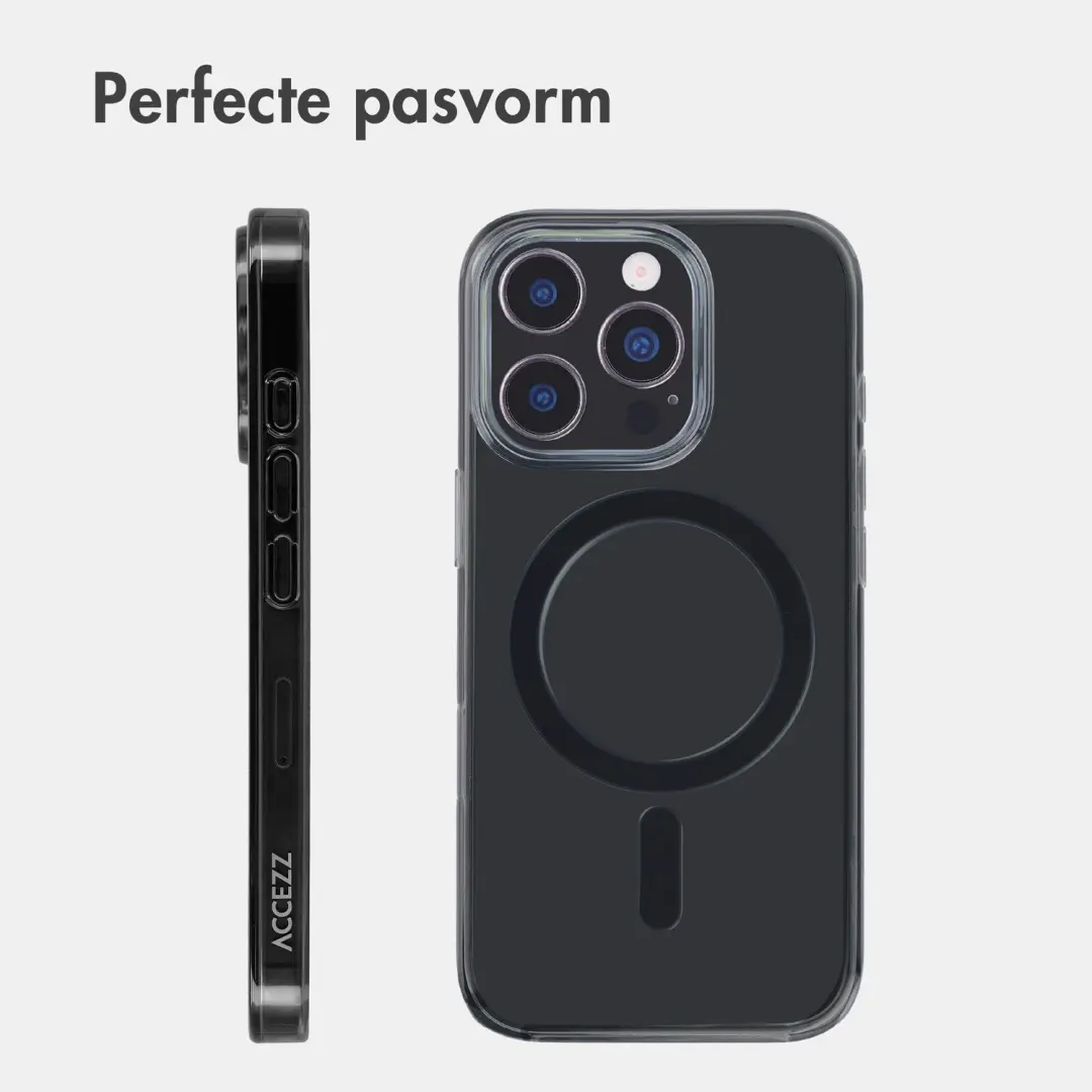 Accezz Lite Backcover iPhone 16 Pro MagSafe - Smokey Clear - afbeelding 6 van 6