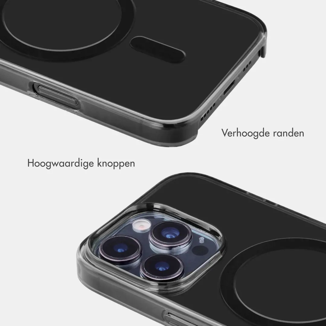 Accezz Lite Backcover iPhone 16 Pro MagSafe - Smokey Clear - afbeelding 5 van 6