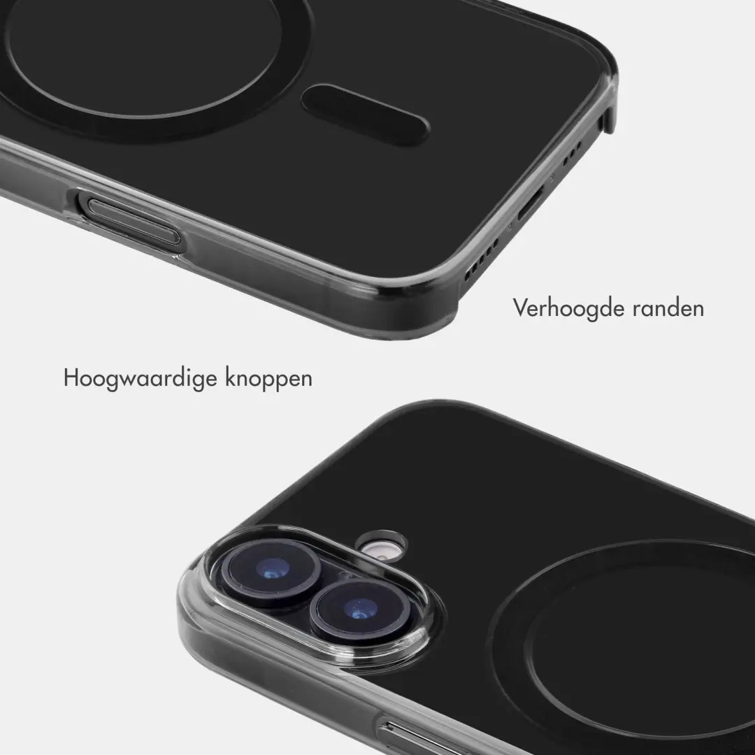 Accezz Lite Backcover iPhone 17 MagSafe - Smokey Clear - afbeelding 6 van 6