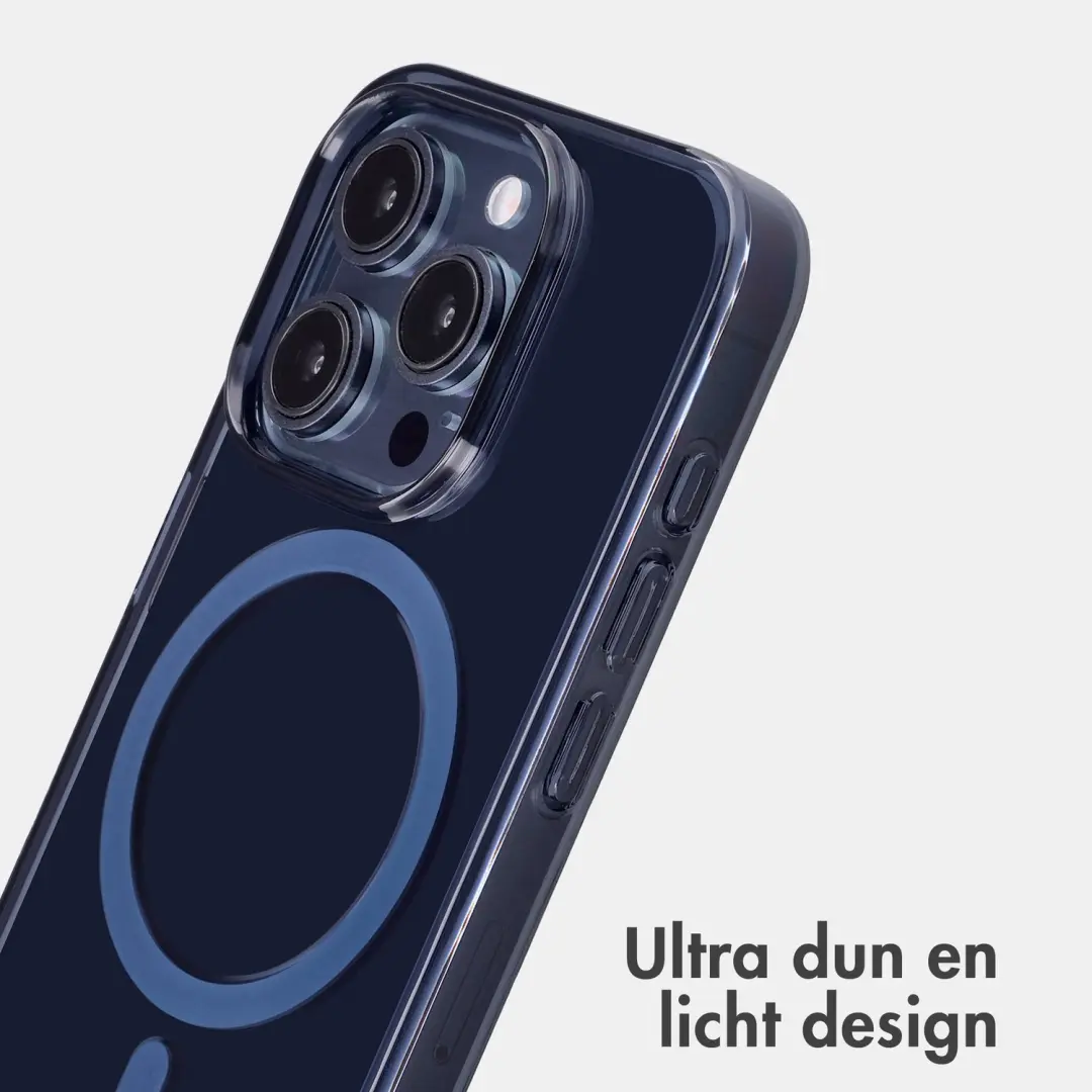 Accezz Lite Backcover iPhone 15 Pro MagSafe - Donkerblauw - afbeelding 2 van 6