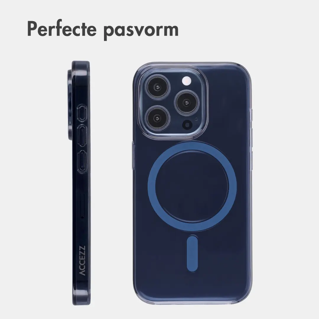 Accezz Lite Backcover iPhone 15 Pro MagSafe - Donkerblauw - afbeelding 5 van 6