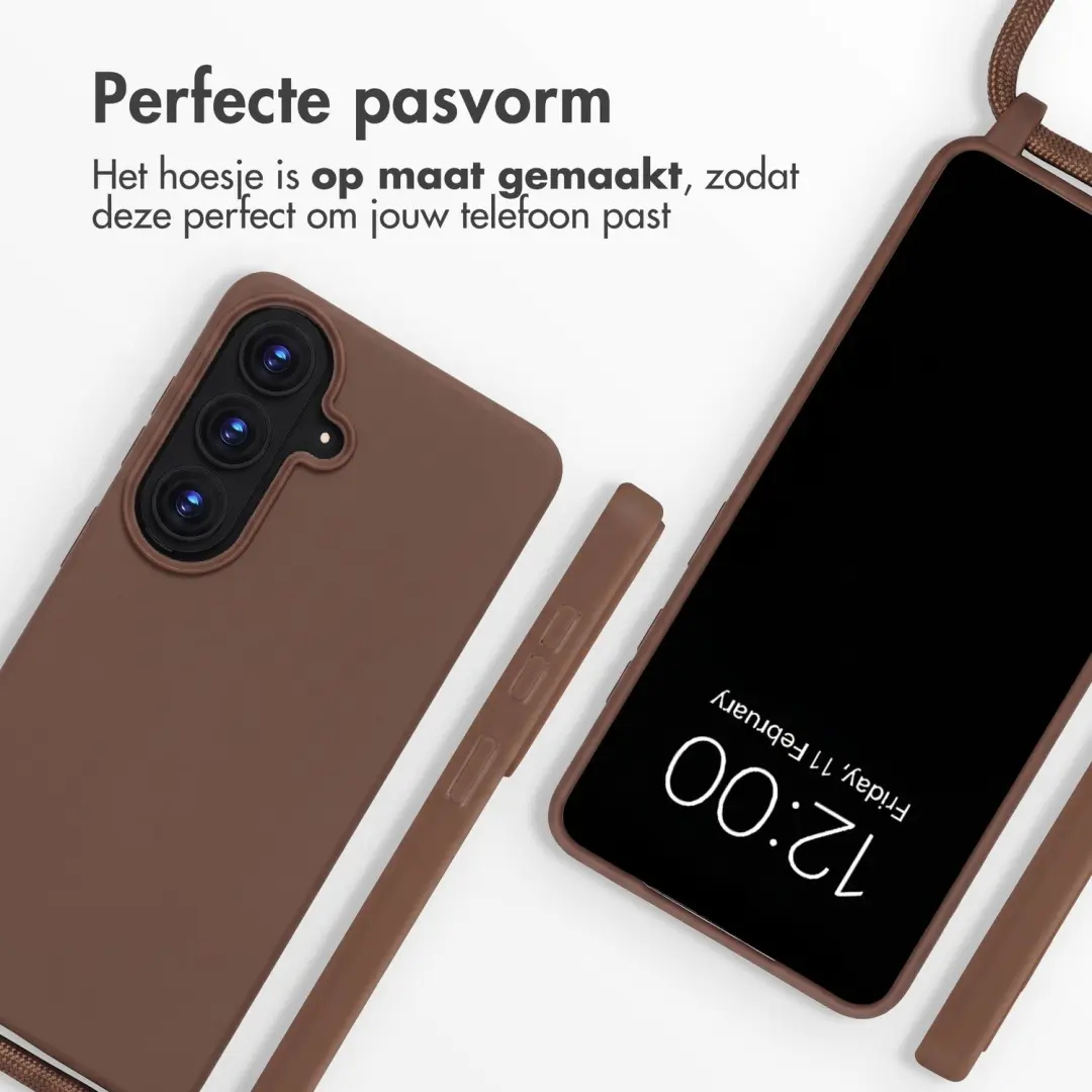 imoshion Siliconen Hoesje Galaxy S26 met Koord - Bruin - afbeelding 2 van 4