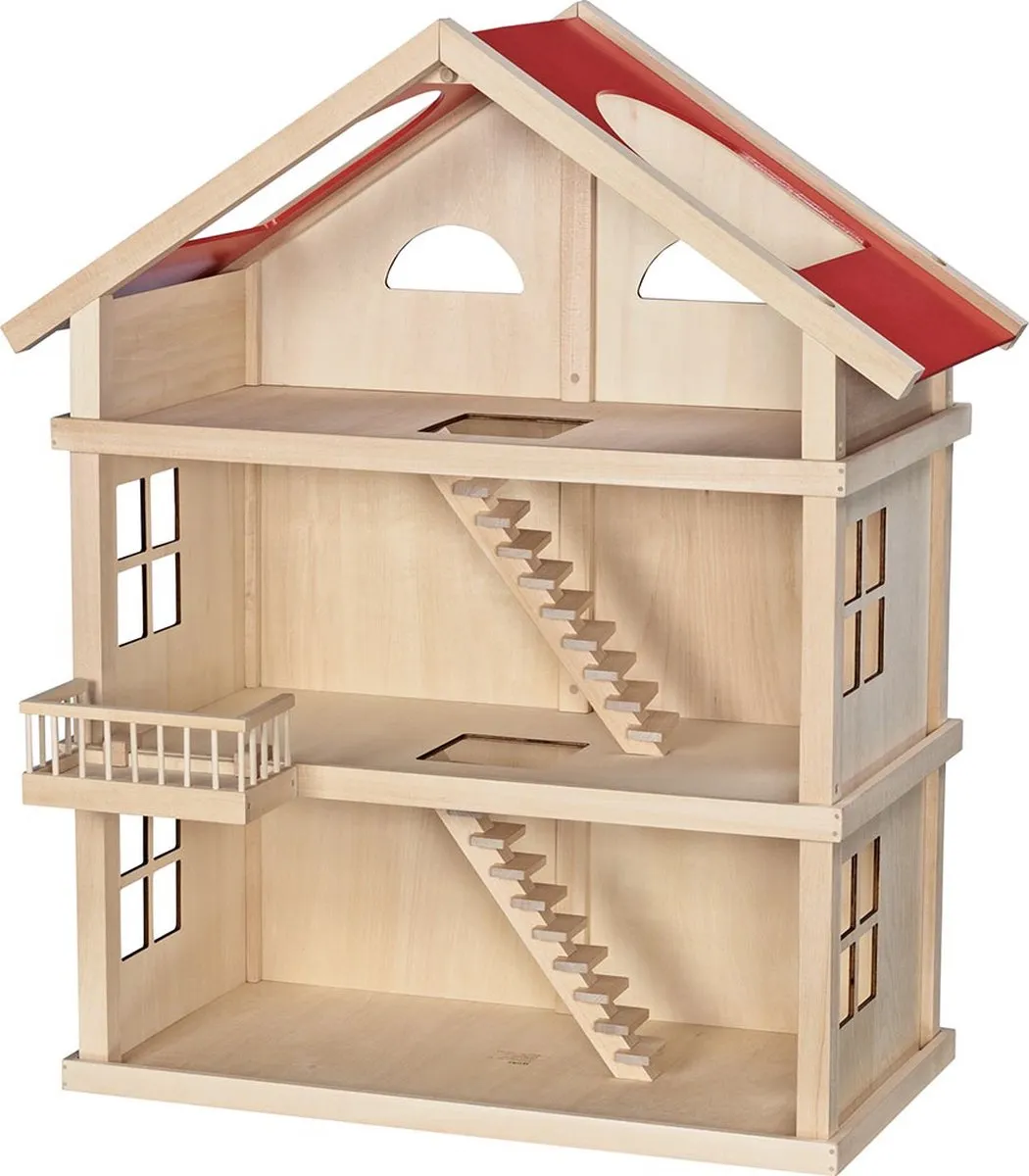 Goki Poppenhuis 3 verdiepingen - Multi