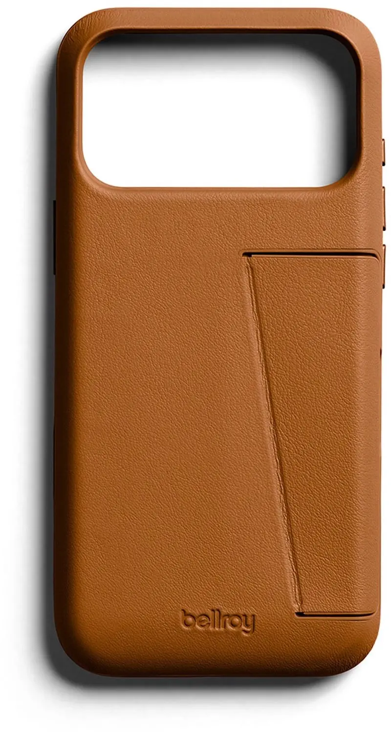 Bellroy Full Leather 3 Card Hoesje iPhone 18 Pro Max - Tan - afbeelding 2 van 4