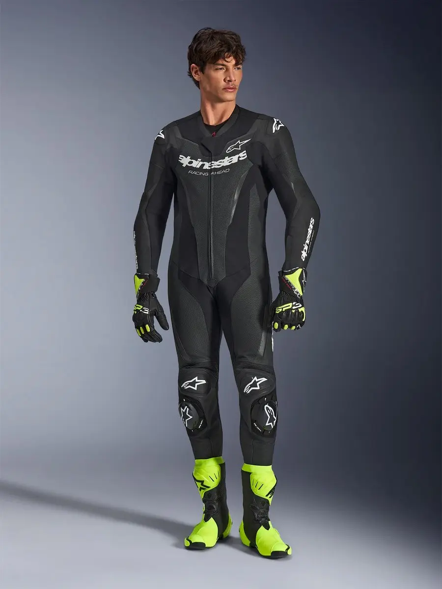 Alpinestars GP Force V2 Leren Motorpak - Zwart - 58 - afbeelding 4 van 6