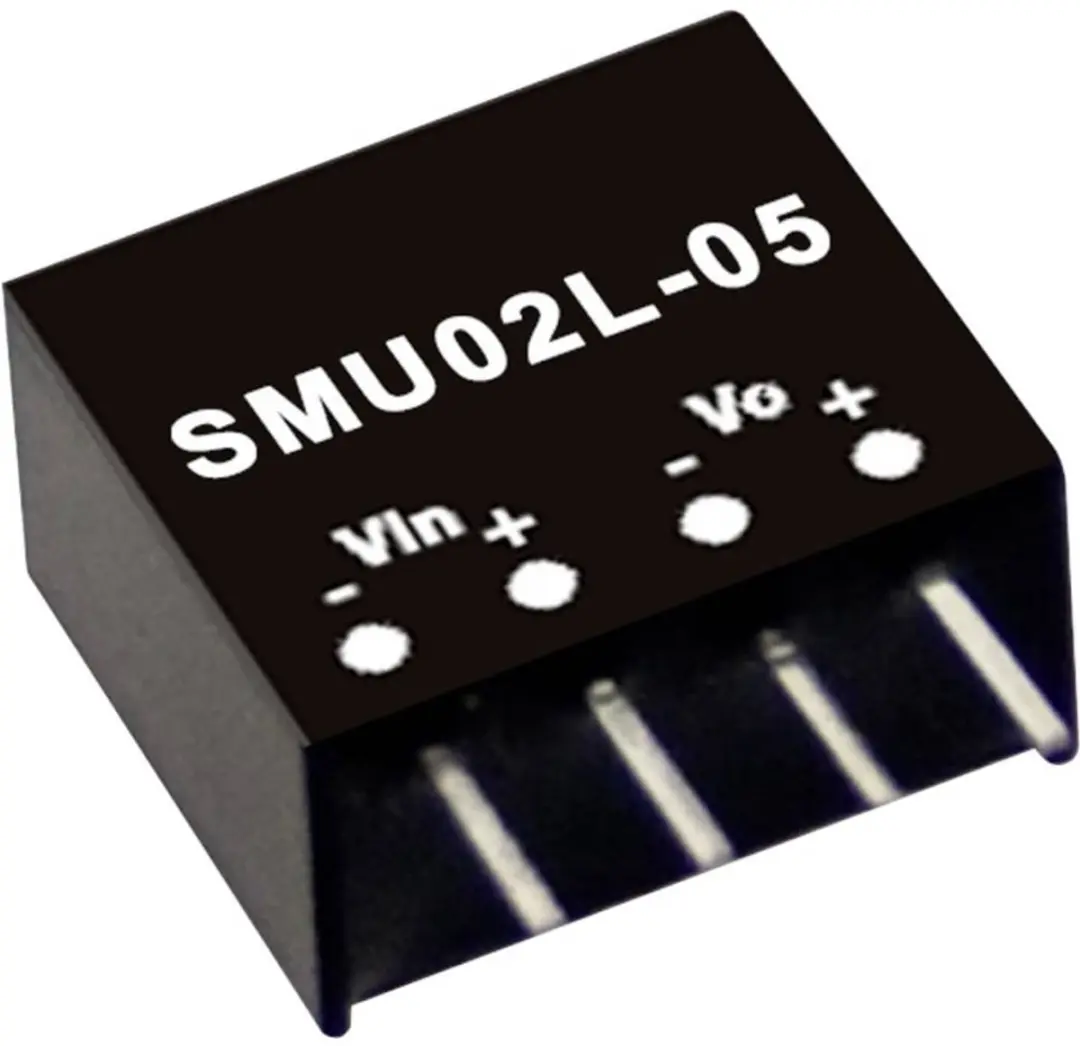 MW Mean Well SMU02L-15 DC/DC-convertermodule 133 mA 2 W Aantal uitgangen: 1 x In