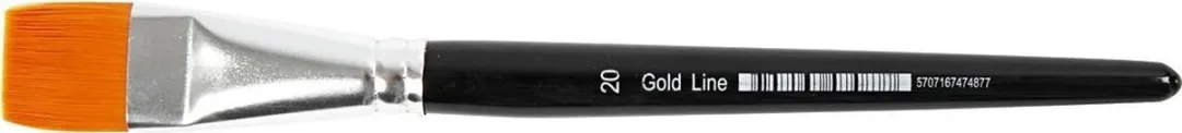 Creativ Company Gold Line Penselen Plat - 6 Stuks