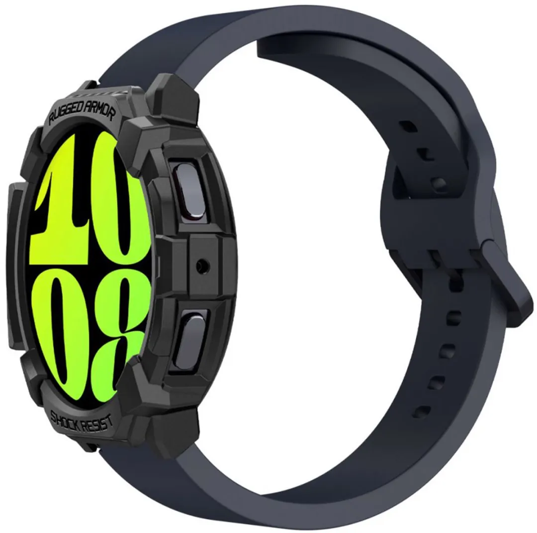 Spigen Rugged Armor Hoes Samsung Galaxy Watch 7 44mm - Matte Black