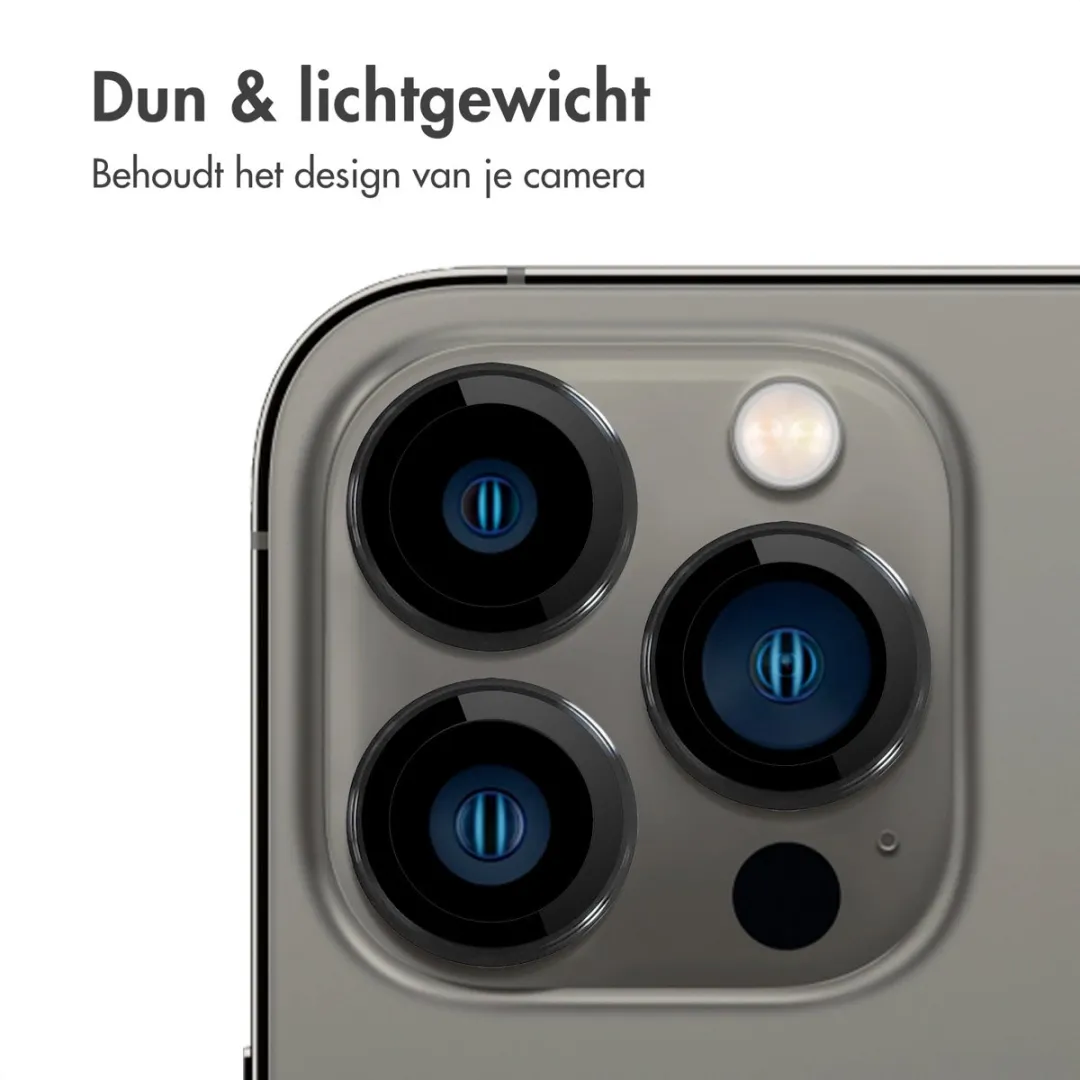 Imoshion Camera Lens Protector - iPhone 13 Pro Max - 2 Stuks - Zwart