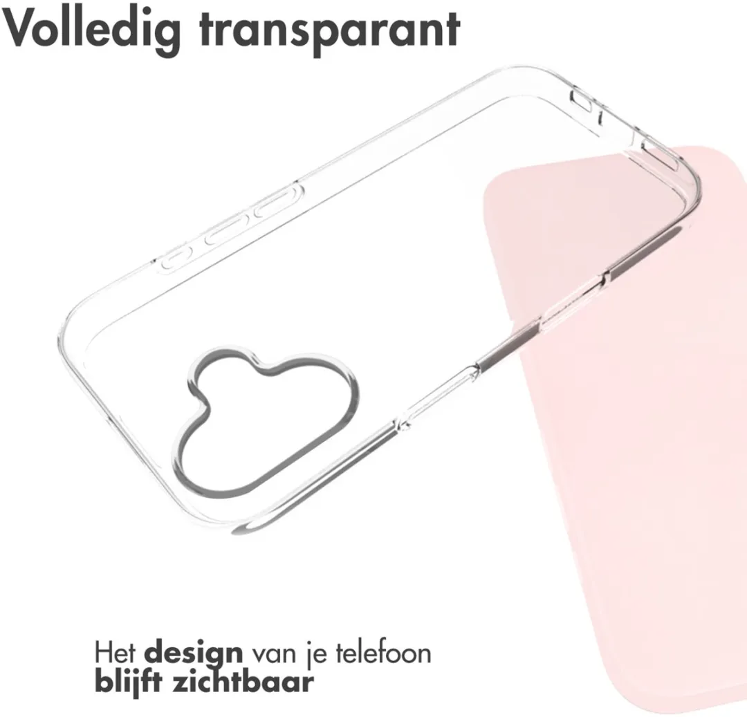 Accezz Hoesje iPhone 16 Transparant - Clear Backcover