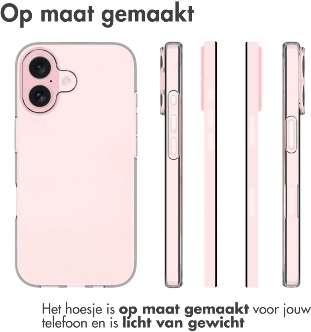Accezz Hoesje iPhone 16 Transparant - Clear Backcover
