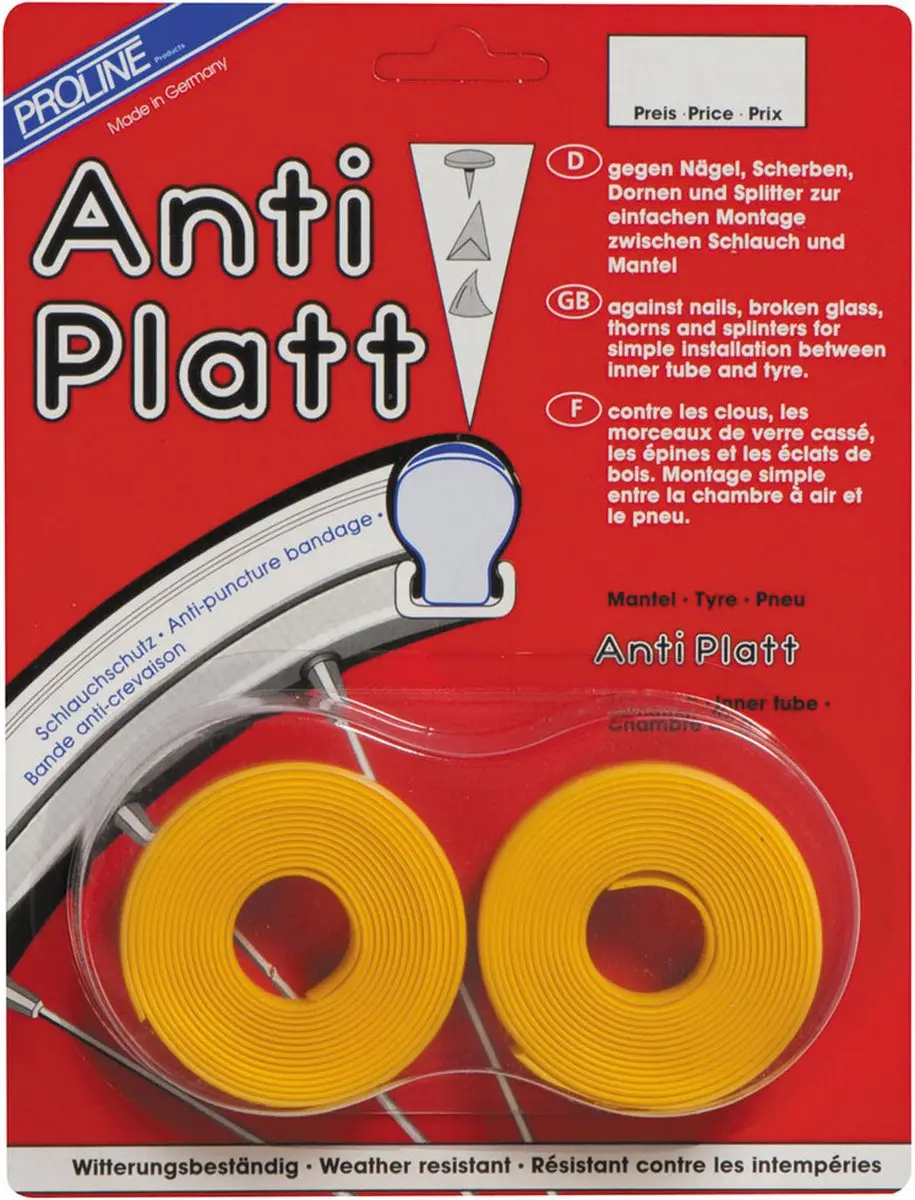 Proline Anti-lekstrip Race 28 Inch X 19 Mm Geel Per 2 Stuks