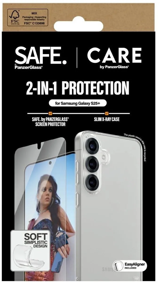 PanzerGlass Set 2in1 Beschermglas voor Samsung Galaxy S25+