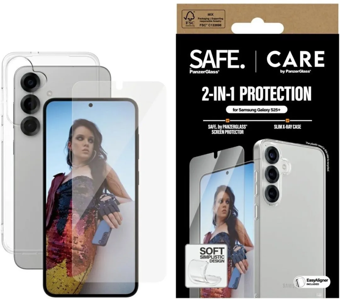 PanzerGlass Set 2in1 Beschermglas voor Samsung Galaxy S25+