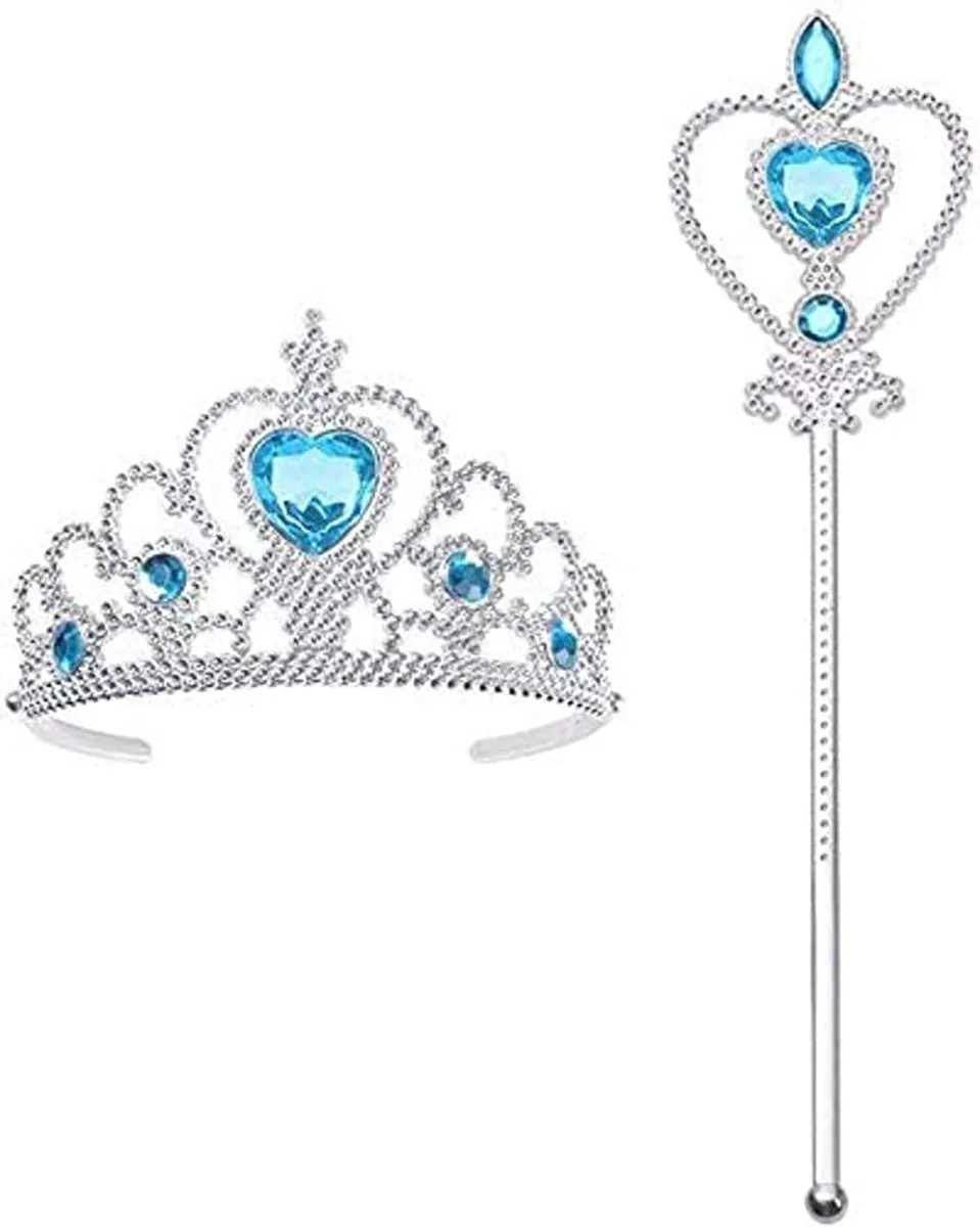 Jobber Toys Unicorn Prinses Accessoires Set - 3-delig - Blauw/Zilver