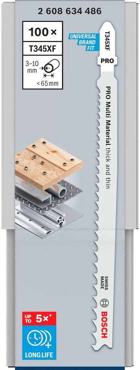 Bosch Professional T345XF Decoupeerzaagblad - Hout