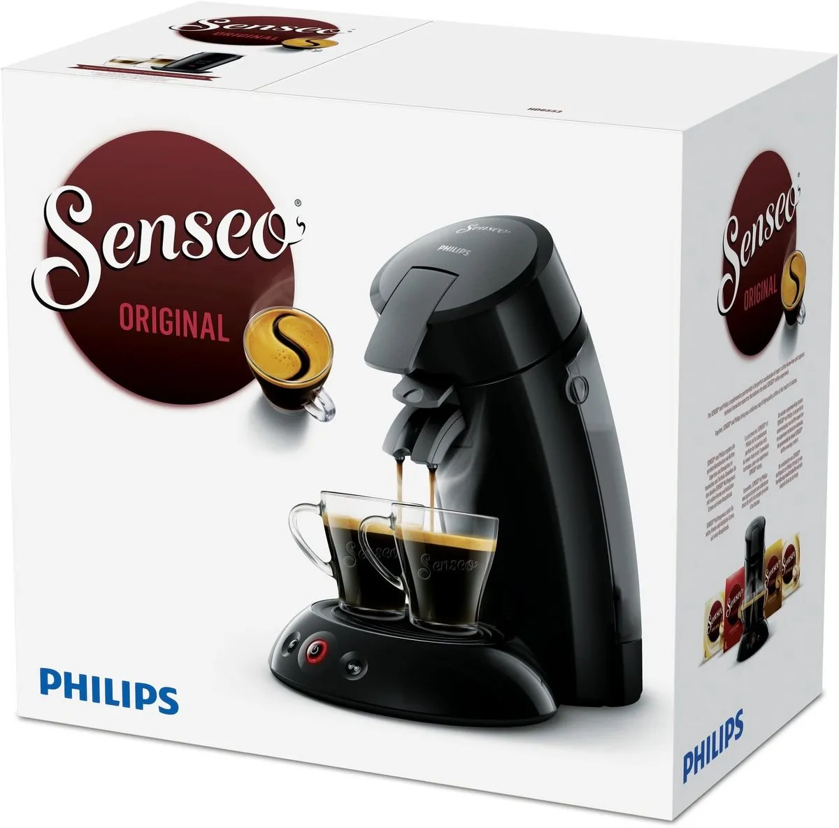 Philips Senseo Original HD6553/67 Koffiepadmachine - 2 Kopjes - Zwart