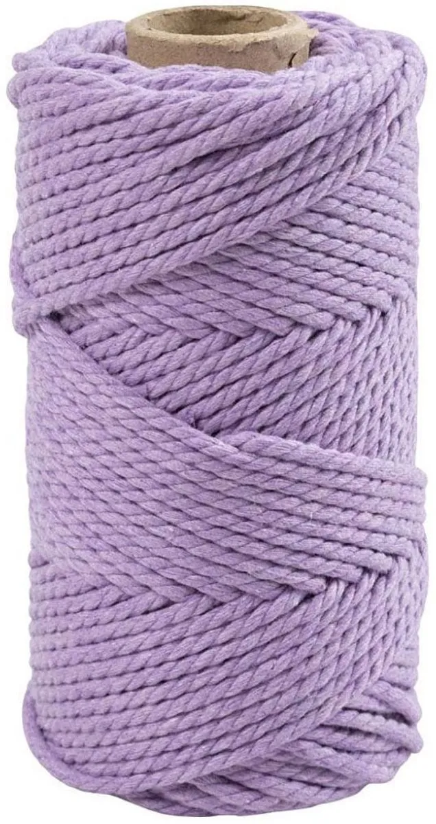 Creativ Company Macramé Koord 4mm - 55m - Paars