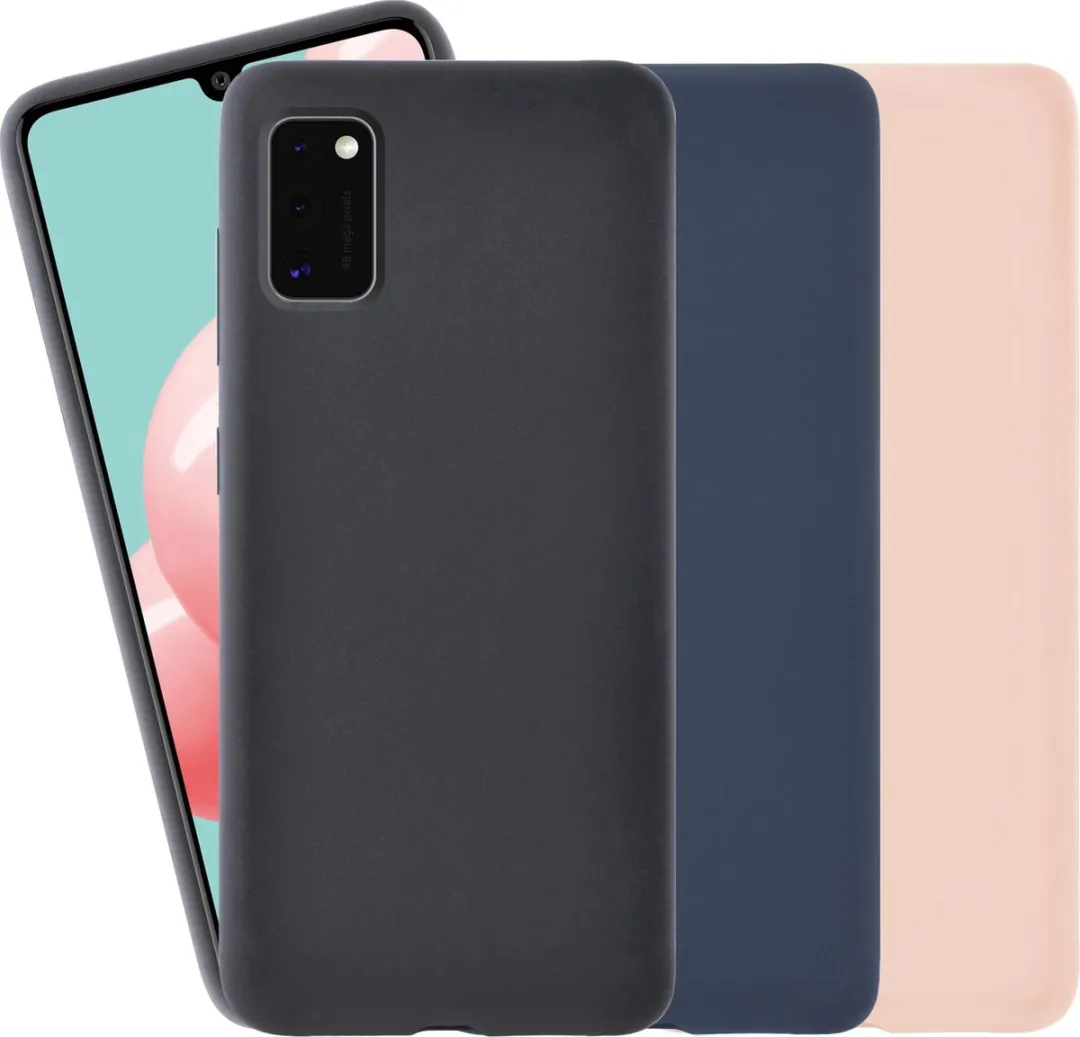 Azuri Samsung Galaxy A41 Hoesje - Siliconen - Zwart