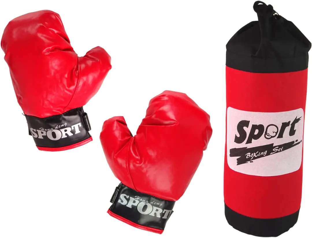 Bokssetzak + klittenbandhandschoenen