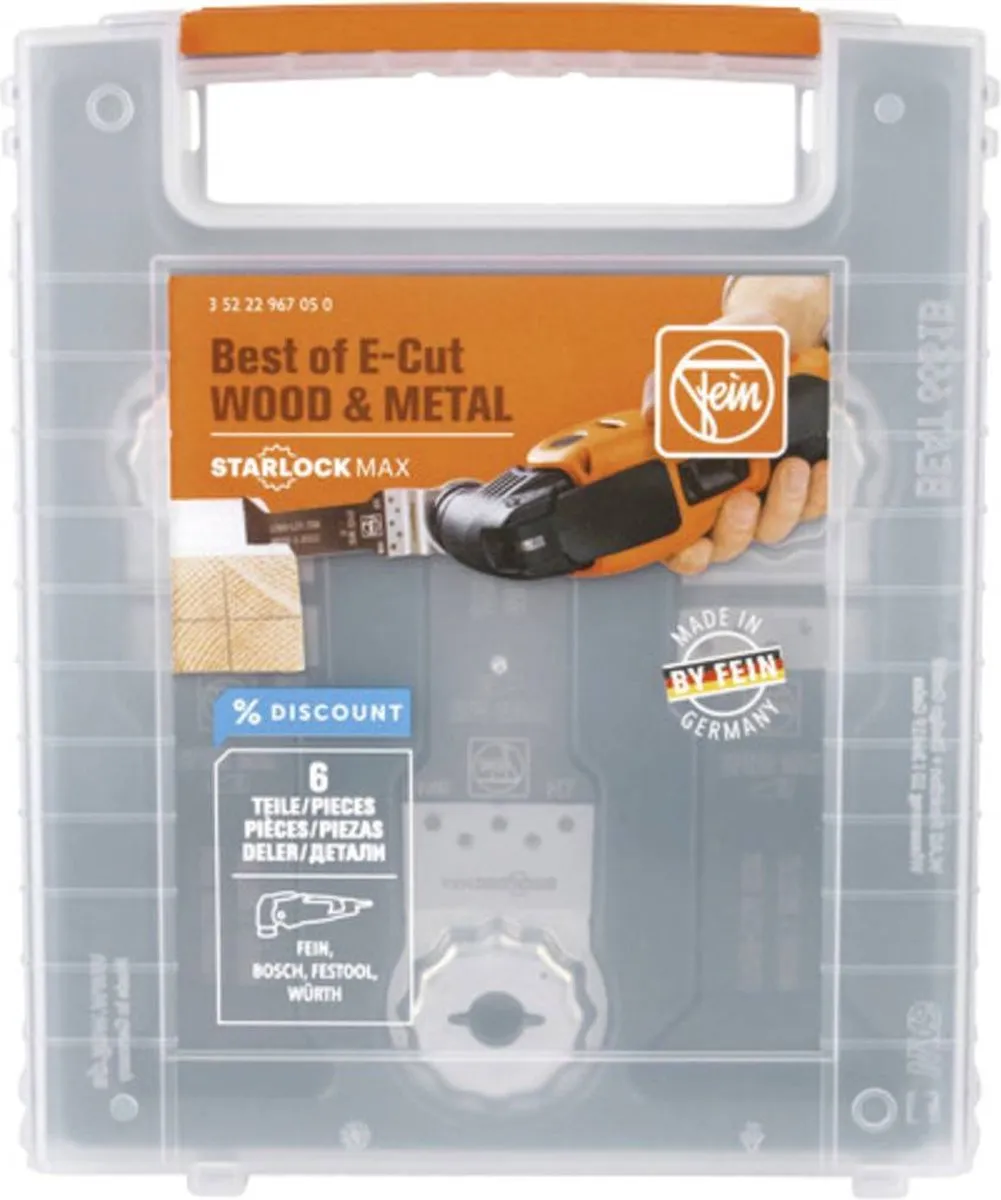 Fein Best of E-Cut StarlockMax Zaagbladenset 6-delig - Metaal