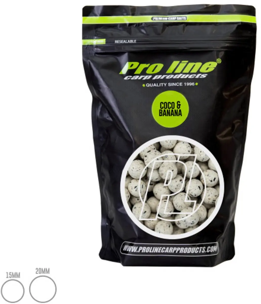 Proline Readymades Boilies Coco & Banana 15mm 1kg - afbeelding 5 van 5