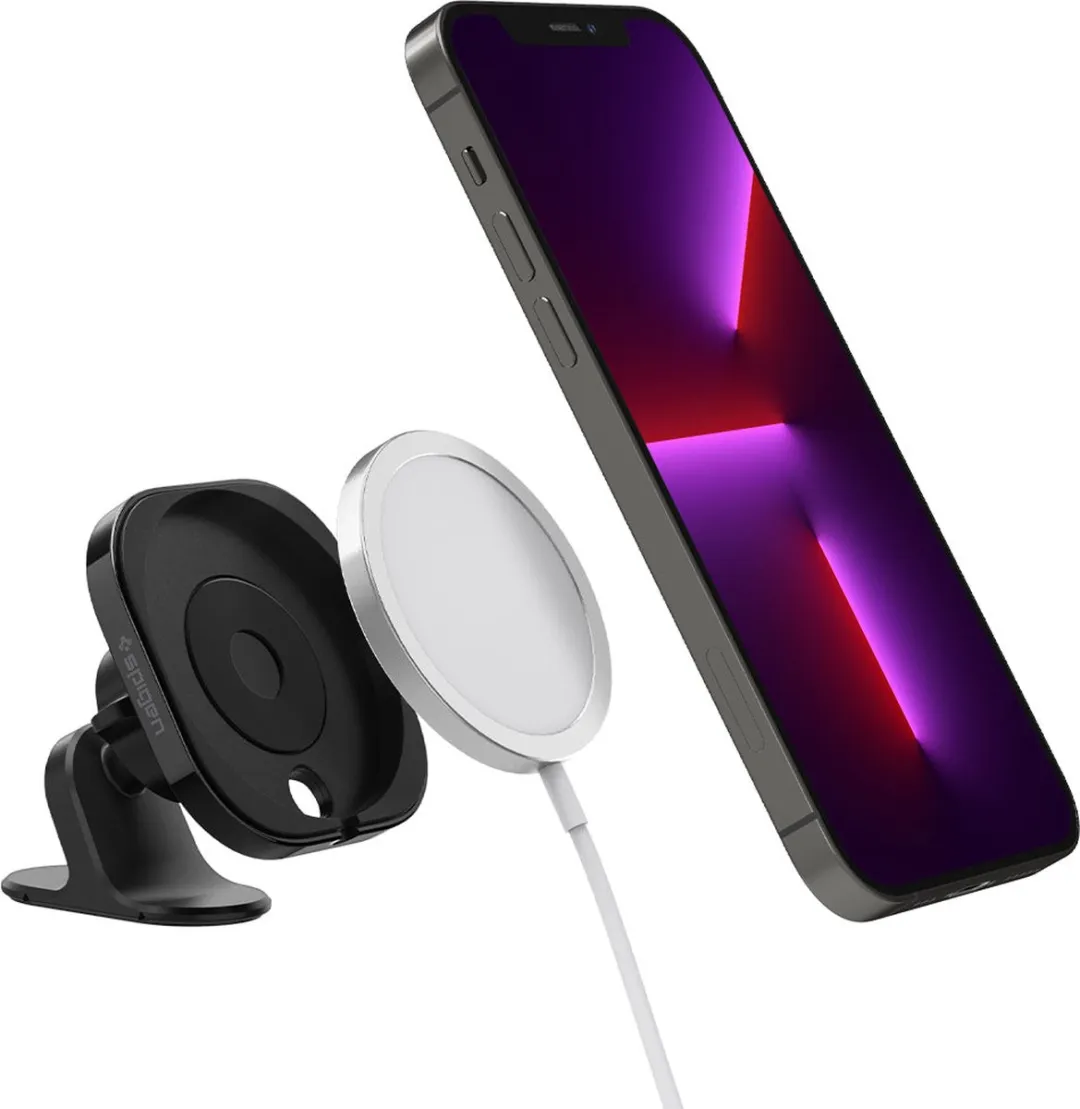 Spigen MagFit Dashboard Standaard voor iPhone 12-serie - Zwart