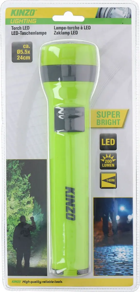 Kinzo LED Zaklamp 200 Lumen