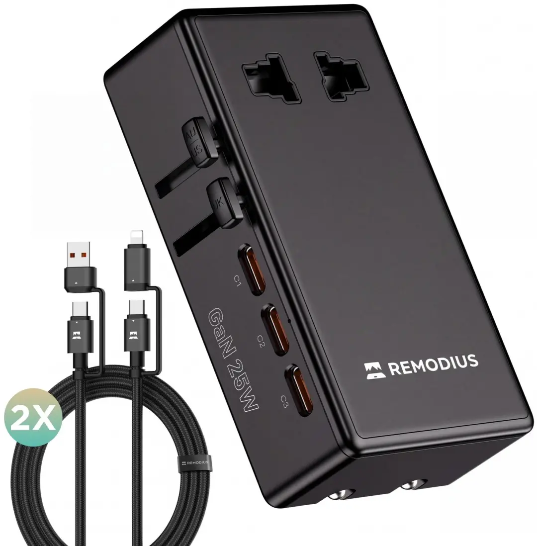 Remodius Wereldstekker OL-J01-PQ25