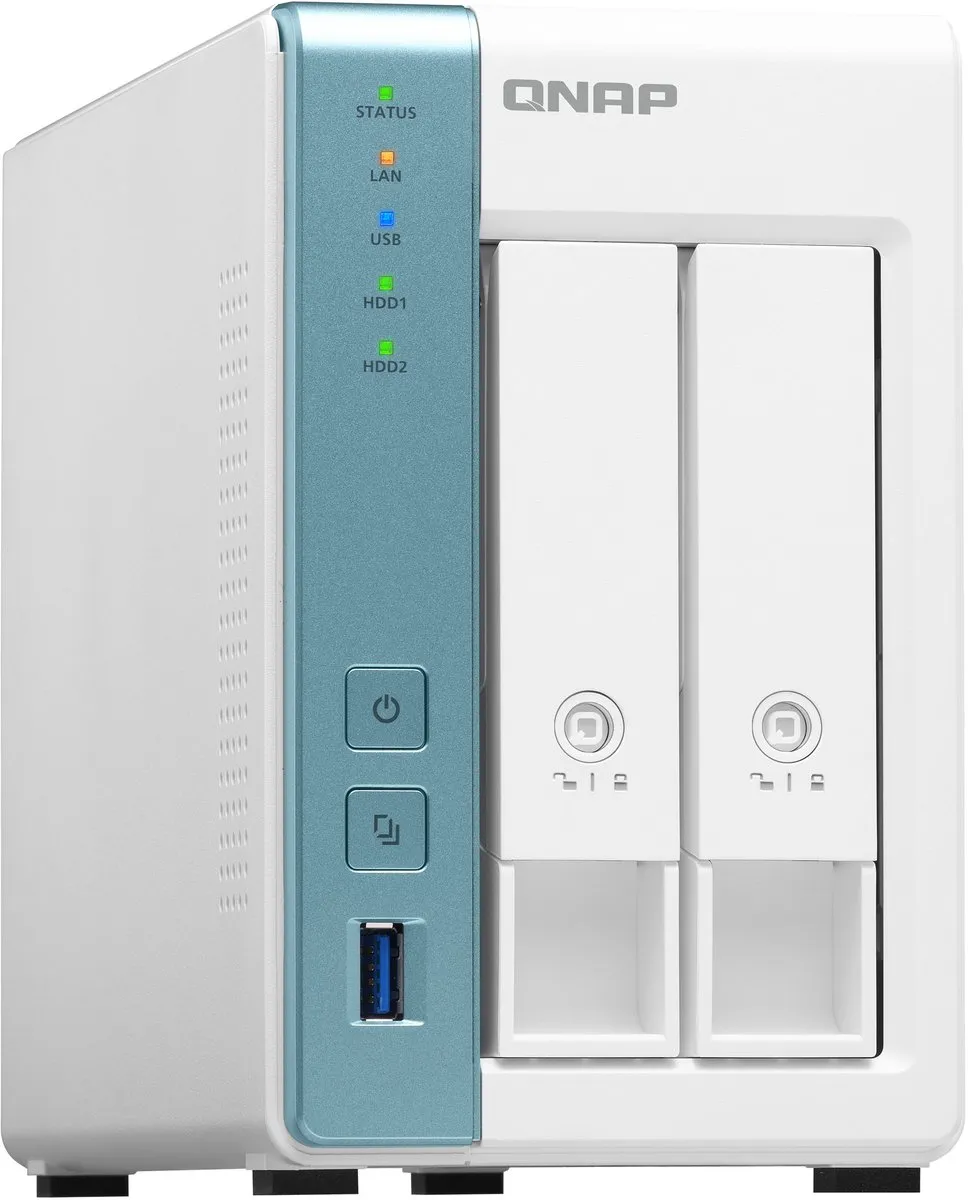 QNAP TS-233 NAS - 2-Bay - 2GB RAM - Quad Core 2.0GHz - Wit - afbeelding 6 van 6