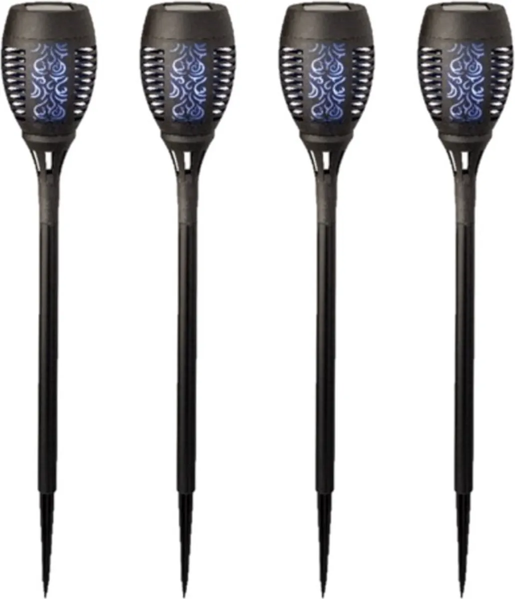 Lumineo Solar Tuinfakkels 4 Stuks