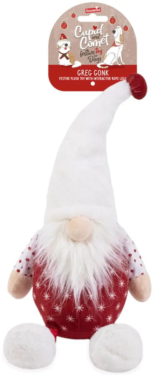 Rosewood Cupid & Comet Gijs Gonk Kerst Hondenspeelgoed - afbeelding 2 van 3