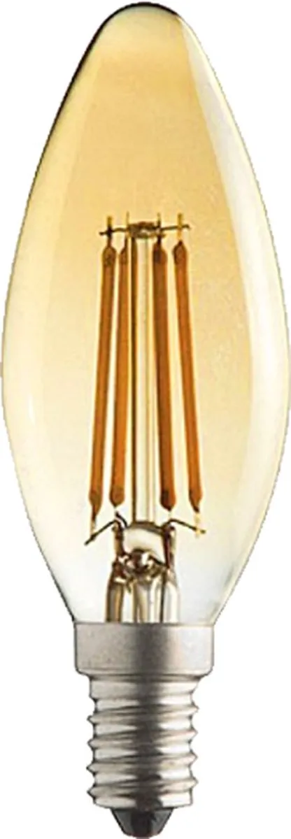 Lybardo - E14 LED Lamp - 8-pack - 3 staps Dimbaar - Kaarslamp - 4W - 2500K Warmwit Licht