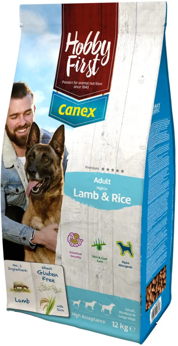 HobbyFirst Canex Adult Lam & Rijst Hondenvoer - 12kg - afbeelding 2 van 2