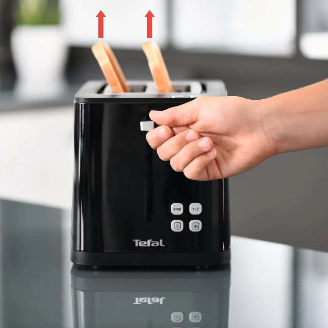 Tefal Smart & Light TT6408 Broodrooster 2 Sneetjes - 850W - Zwart