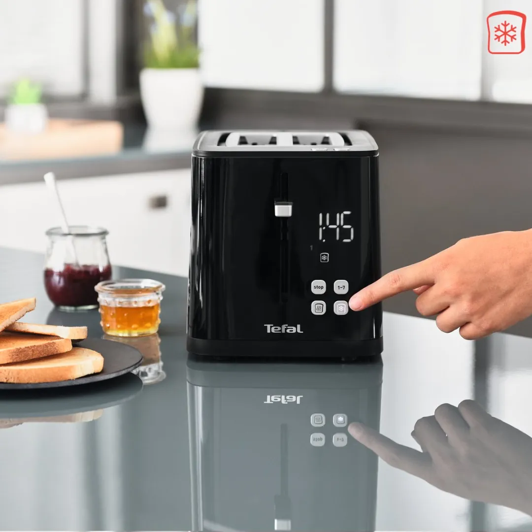 Tefal Smart & Light TT6408 Broodrooster 2 Sneetjes - 850W - Zwart