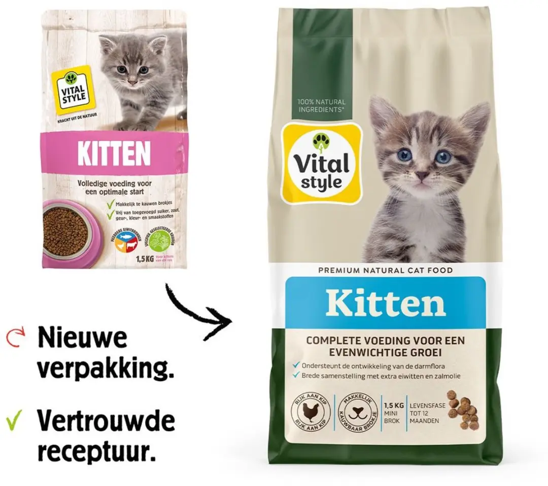 VITALstyle Kitten Kattenvoer - 1,5 kg - afbeelding 5 van 5
