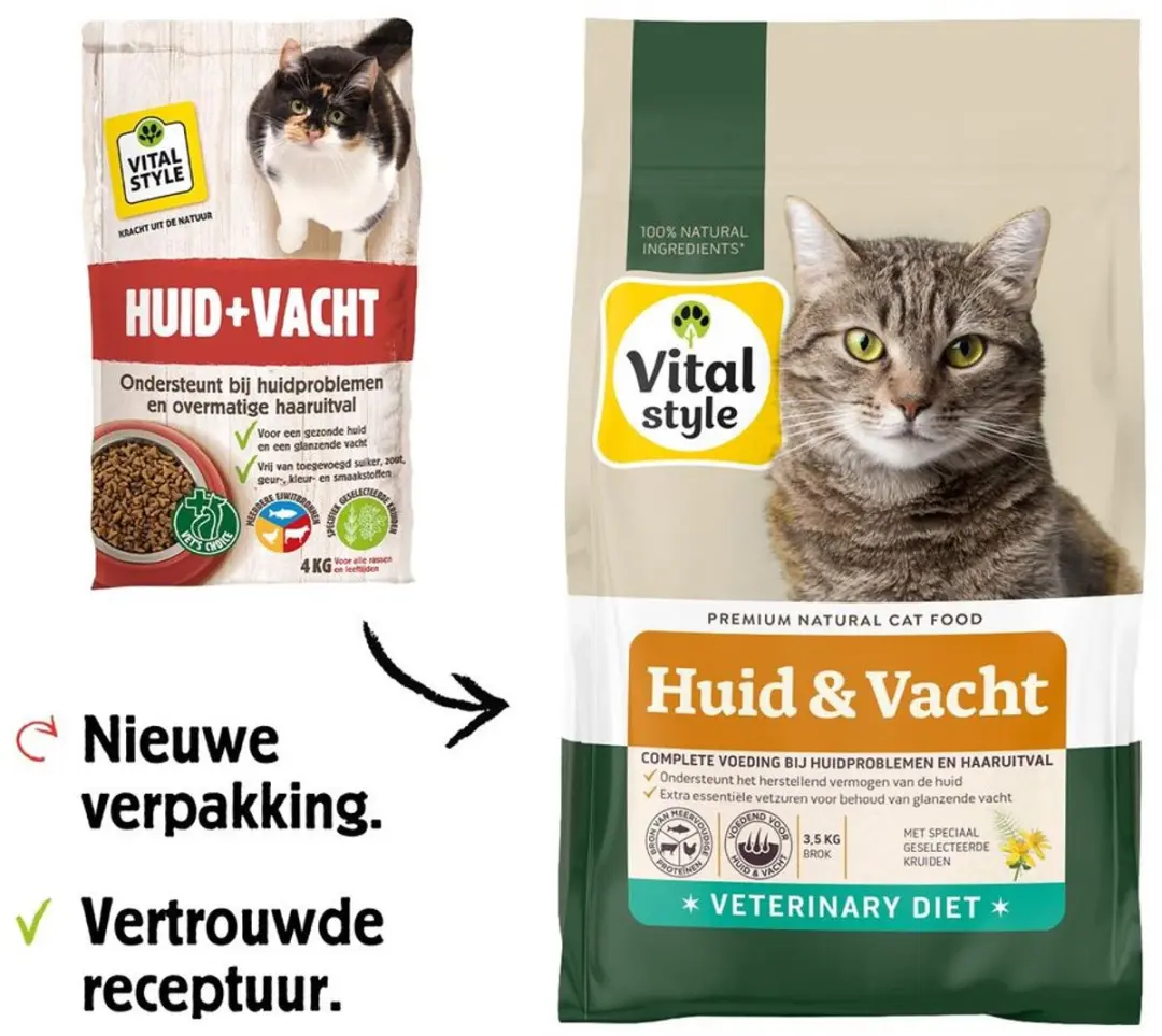 VITALstyle Huid & Vacht Kattenbrokken - 1,5 kg - afbeelding 5 van 6