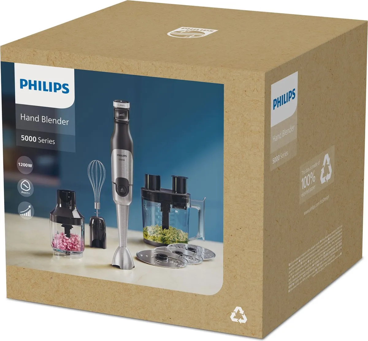 Philips 5000 Series HR2685/00 Staafmixer 1200W - Zwart