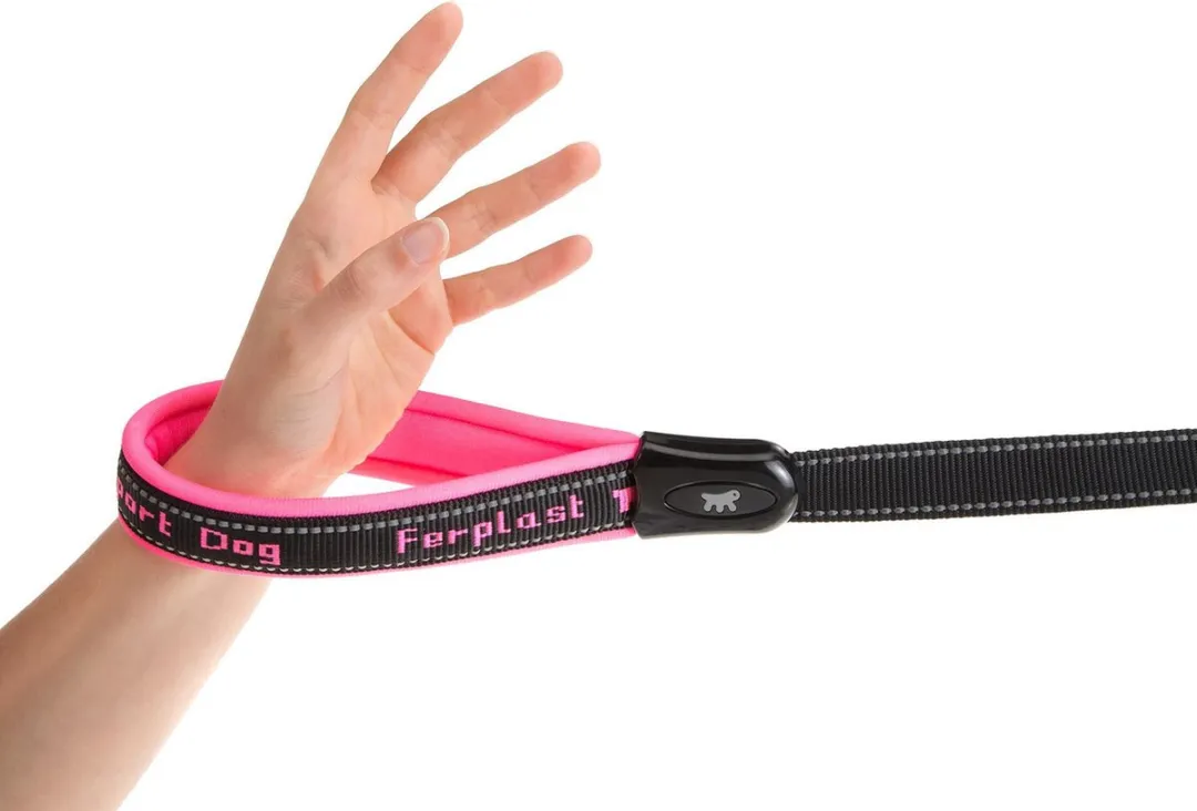 Ferplast Sport Dog Matic G25/120 Hondenlijn - 25mm x 120cm - Roze/Zwart - afbeelding 6 van 6
