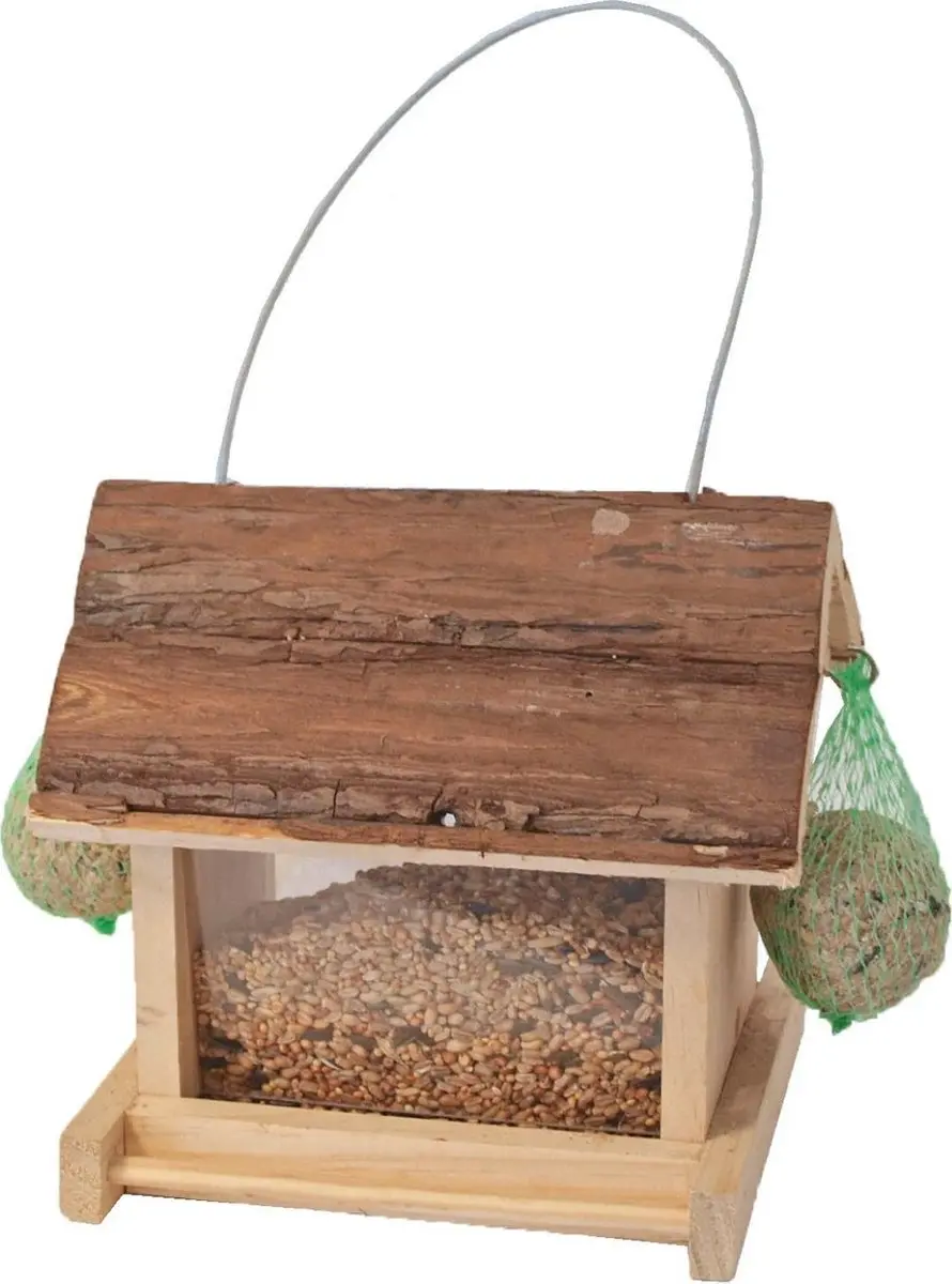 Voederhuis natural ophangbaar 21 cm