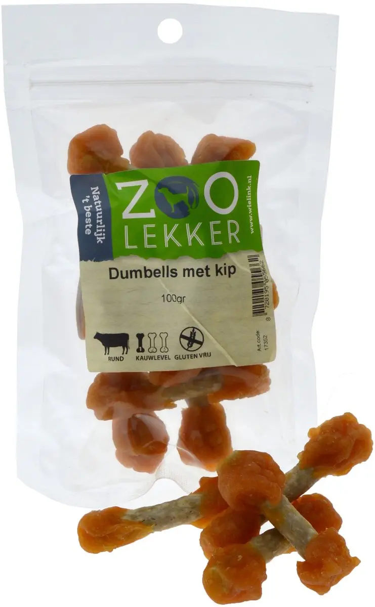 Zoolekker Dumbells met kip
