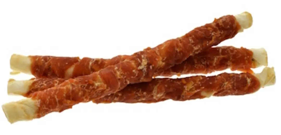 Zoolekker Rawhide stick met kip 24 cm