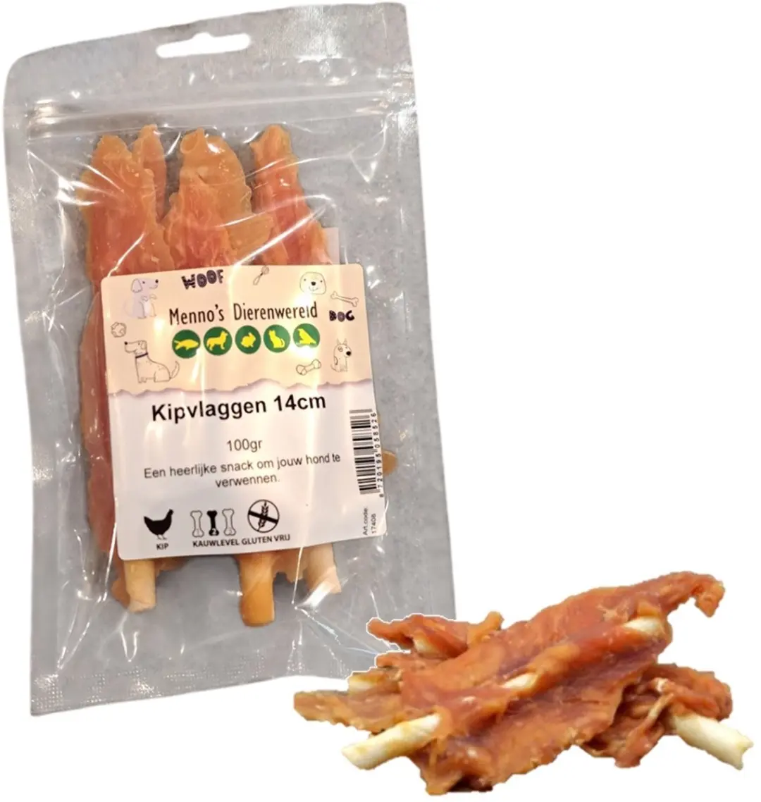 Zoolekker Kipvlaggen 14 cm