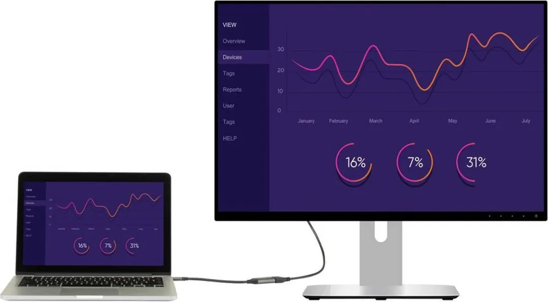 Renkforce RF-5234038 USB-C naar HDMI Adapterkabel 0,15m - Zwart - afbeelding 6 van 6
