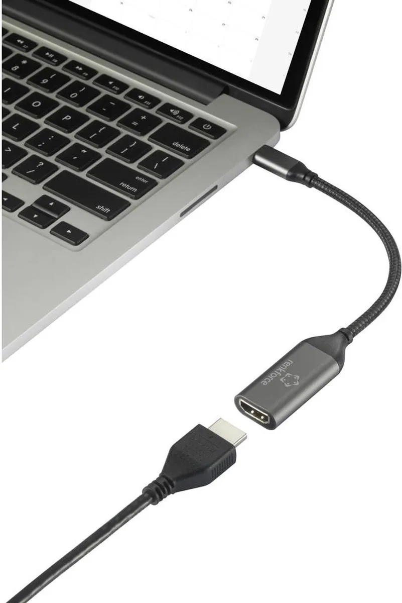 Renkforce RF-5234038 USB-C naar HDMI Adapterkabel 0,15m - Zwart