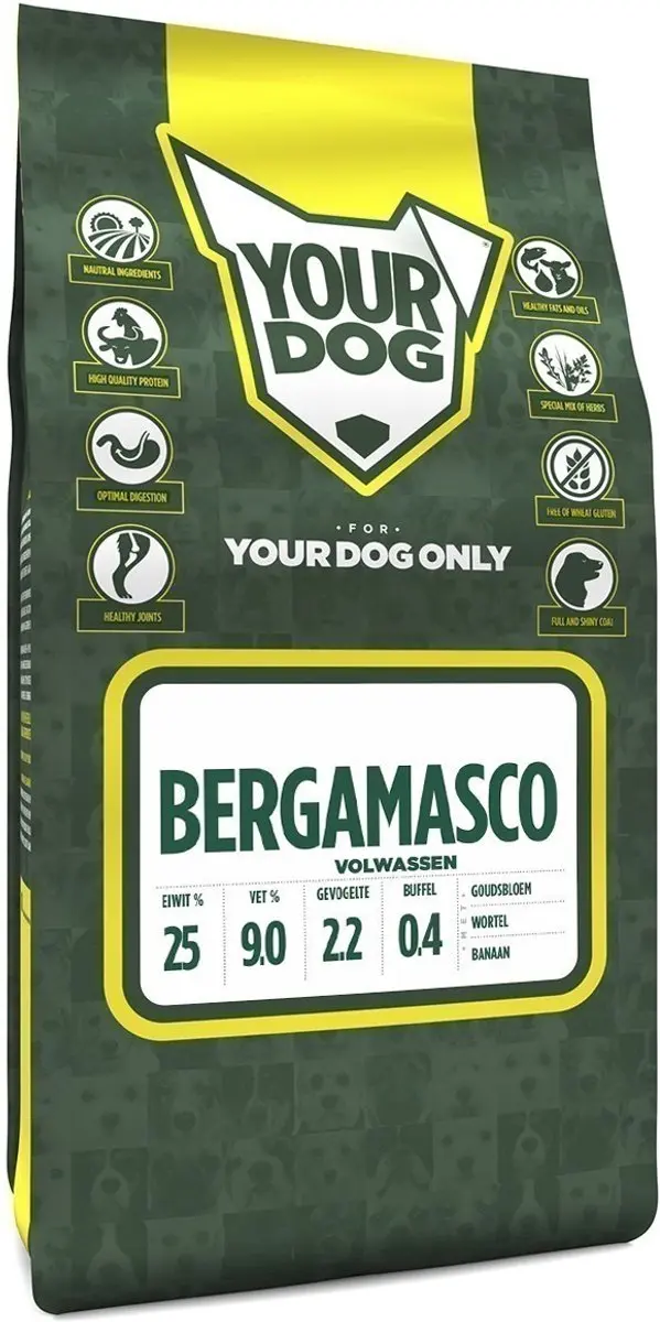 Hondenvoer Yourdog Bergamasco